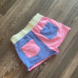 Beach Riot Womens Leon Shorts Size Small Sherbert Color 💚💜💗